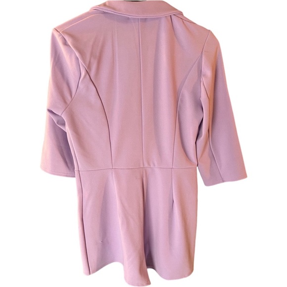 Boohoo Petite Blazer Romper in lavender NWT - Picture 2 of 6
